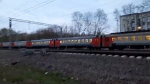 Электропоезд ЭД4М сообщением Москва-Курская- Купавна