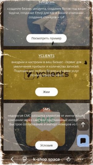 k-shop.space ретро. Внедрение ИИ в Ваш Бизнес.