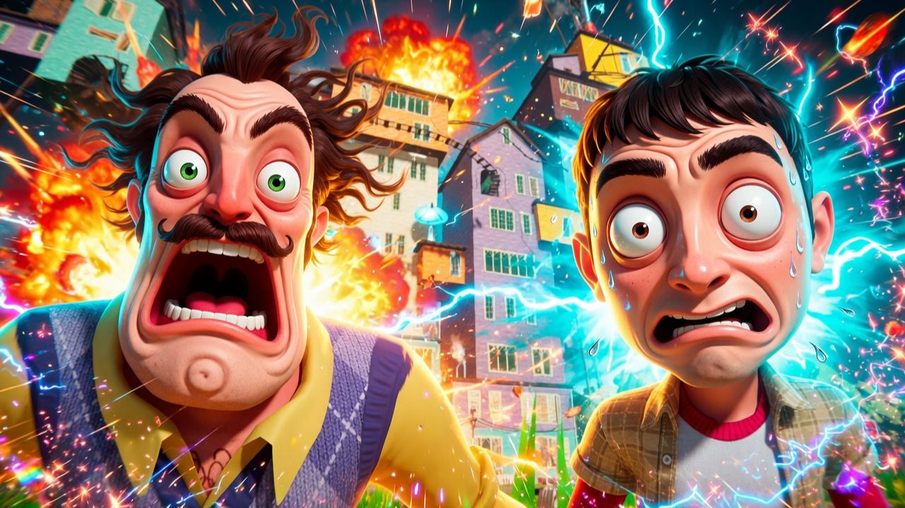 ШОУ ПРИВЕТ СОСЕД!ВОРУЕМ ВЕЩИ У СОСЕДА!ИГРА HELLO NEIGHBOR MOD KIT ПРОХОЖДЕНИЕ МОДА 13 floors FanMade смотреть онлайн