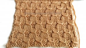 Рельефный узор спицами с 3D эффектом для вязания шапок, варежек, свитеров
