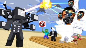 ГИГАНТСКИЙ ТЕЛЕВИЗОРНЫЙ БОСС СКИБИДИ В ИГРЕ TOILET CHALLENGE — анимация Minecraft