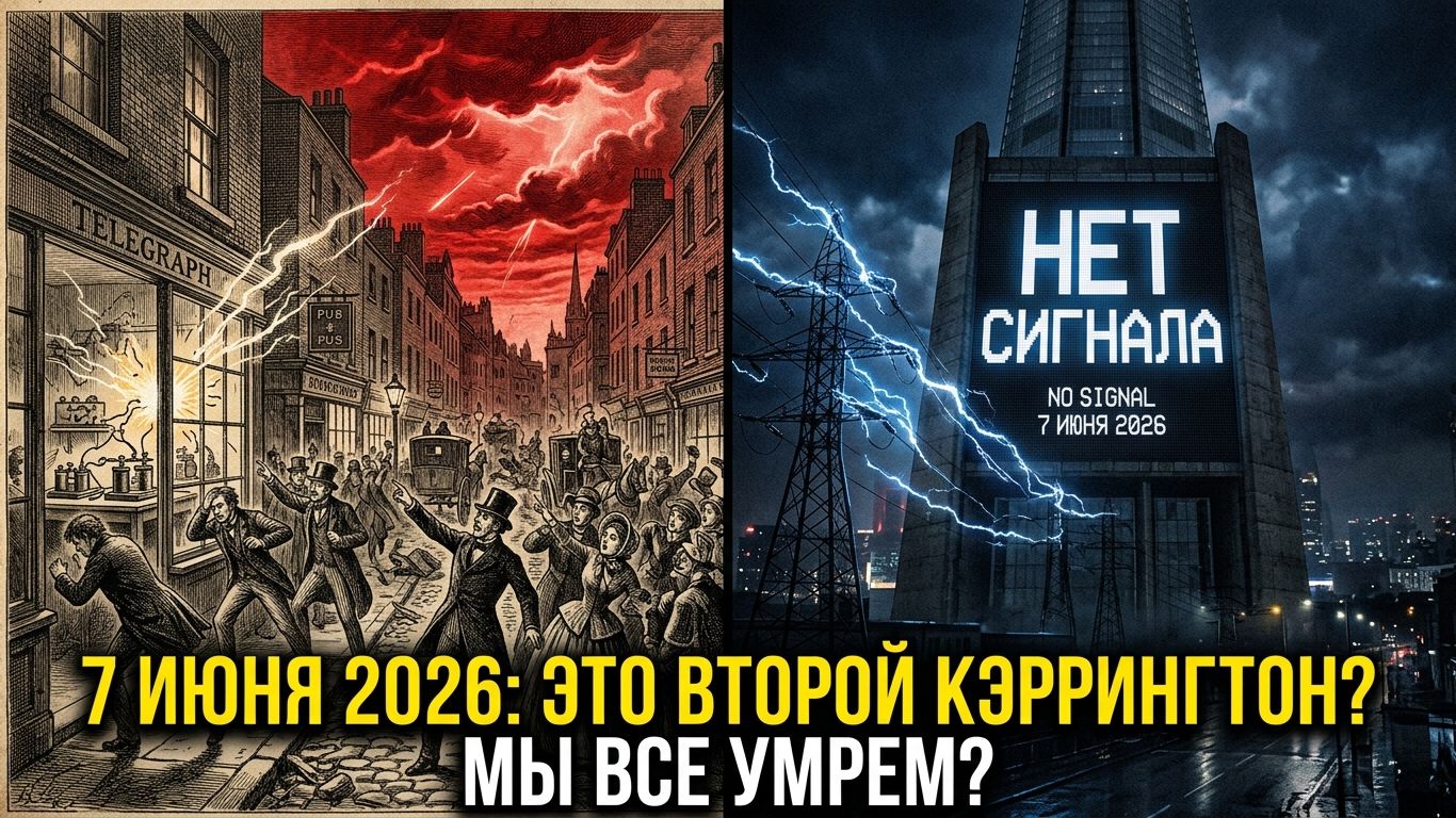 Магнитные бури 7.06.2026 года: повторит ли Земля катастрофу девятнадцатого века.