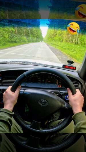 Старая Тойота разгонялась до последнего)))