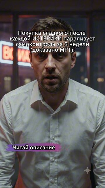 Покупка сладкого после каждой истерики