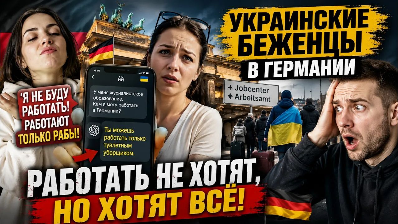 😱 «РАБОТАЮТ ТОЛЬКО РАБЫ» Украинские Беженцы В Германии Сказали Это На Камеру! смотреть онлайн