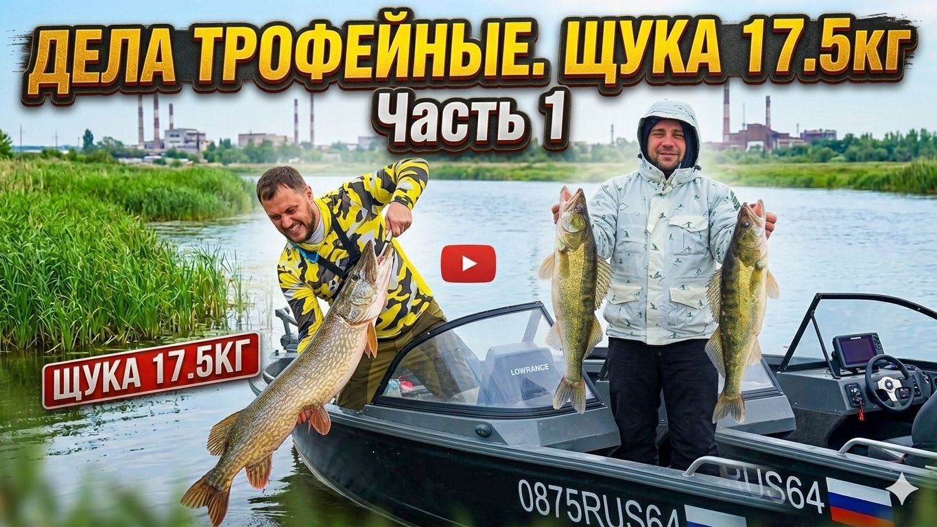 Щука 17.5кг. Часть 1. Три дня рыбалки на монстров. смотреть онлайн