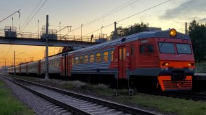 ЭТ2М 094 сообщением Санкт-Петербург - Петрокрепость на станции Пискарëвка