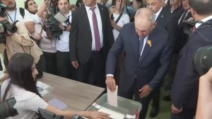 Armenian PM Pashinyan Casts his Vote in Parliamentary Elections in Yerevan, June 7, 2026