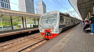 «Фирменный экспресс» Электропоезд ЭД4М 0446 отправляется со станции Балабаново(Киевское направление)