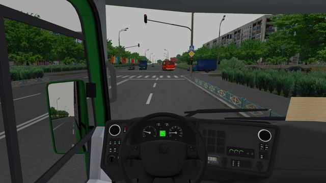 OMSI 2. Новоозёрск — маршрут №1. Автобус: ПАЗ-320435-04. смотреть онлайн