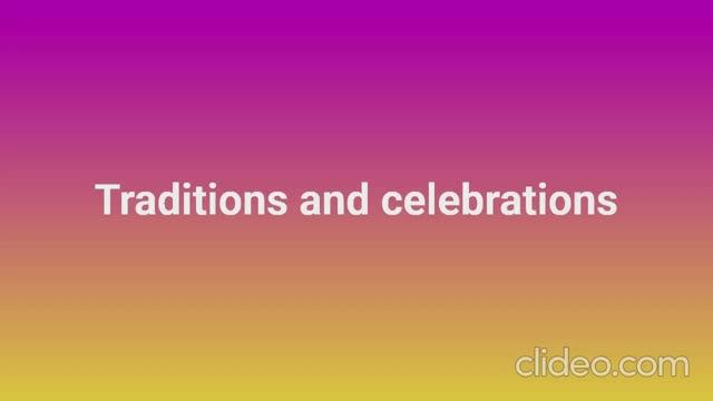 TOEFL Set 9 Traditions and celebrations