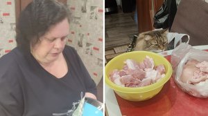 Купили немного мяса/ Разделываем/ Сходили на ярмарку/ Что купили!?/Фрукты а не сало/  Клей БФ-6/