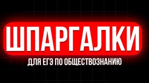 Шпоры для обществознания