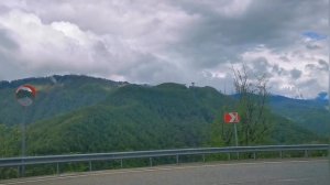горный серпантин, спуск
