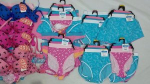 44373 Нижнее белье женское сток, 3пак, ladies bra&panties оптом