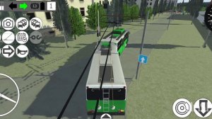 Поездка на двух троллейбусах 14Tr и T1 в игре Micro Trolleybus Simulator | Comp1050