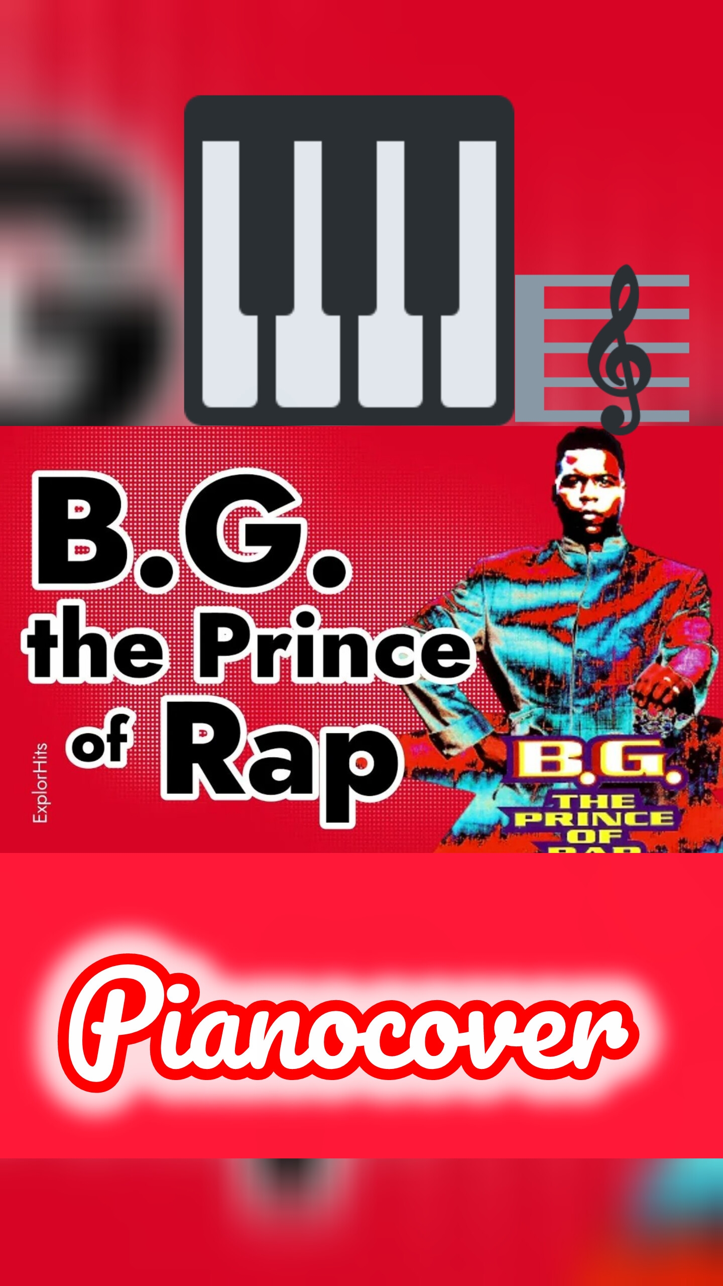 B.G. The Prince of Rap - The Colour Of My Dreams 1994 (Pianocover) #Eurodance #music #piano #90s