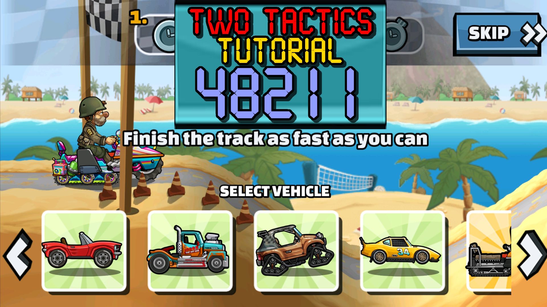 👀 48211 TUTORIAL TWO TACTICS 👀 (Summer Skipping) - Hill Climb Racing 2 смотреть онлайн