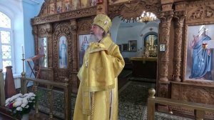 Проповедь епископа Максима в Казанском храме села Большие Извалы