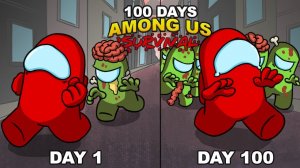 АМОГУС выживает в ЗОМБИ АПОКАЛИПСИСЕ 100 Дней!!!