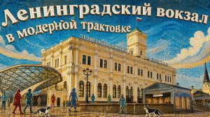 Ленинградский вокзал в модерной трактовке.