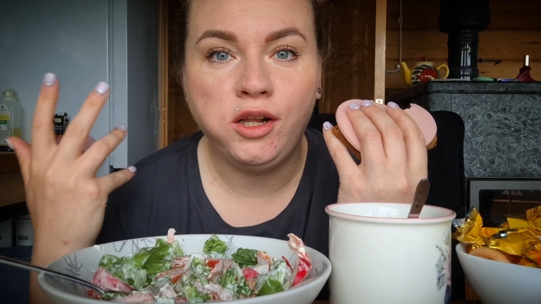 Раннее утро| Завтрак😁 щас расскажу #дача #мукбанг смотреть онлайн