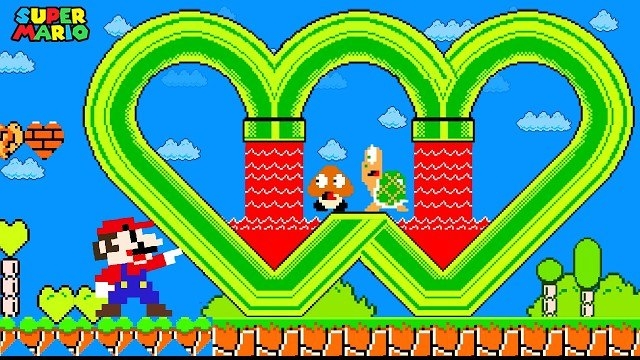 Super Mario Bros. Когда все, К чему ПРИКАСАЕТСЯ Марио, превращается в СЕРДЕЧКИ СПРУНКИ смотреть онлайн