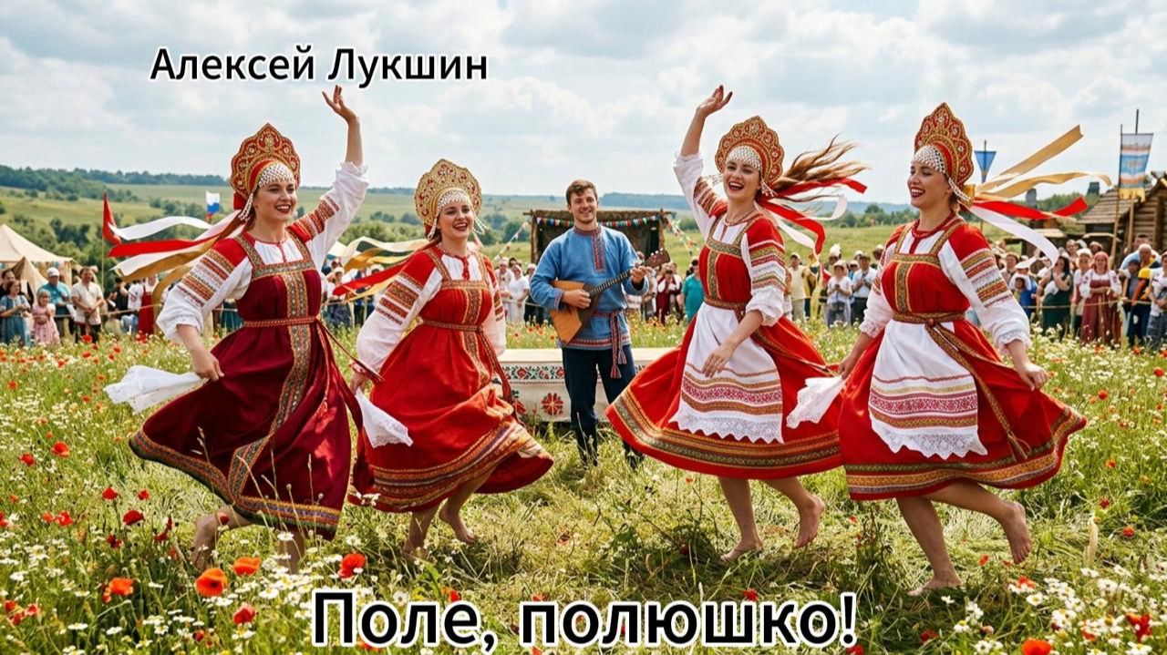 Поле полюшко! Новая русская народная песня Душевная веселящая Супер хит 2026 Алексей Лукшин