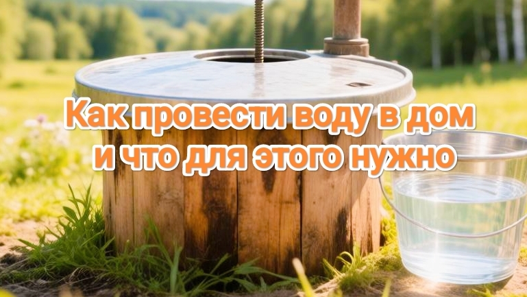 Как провести воду в дом и что для этого нужно