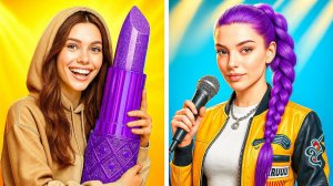 Она стала истребительницей демонов K-Pop#!💜🔥 Невероятная трансформация, вдохновленная РУМИ