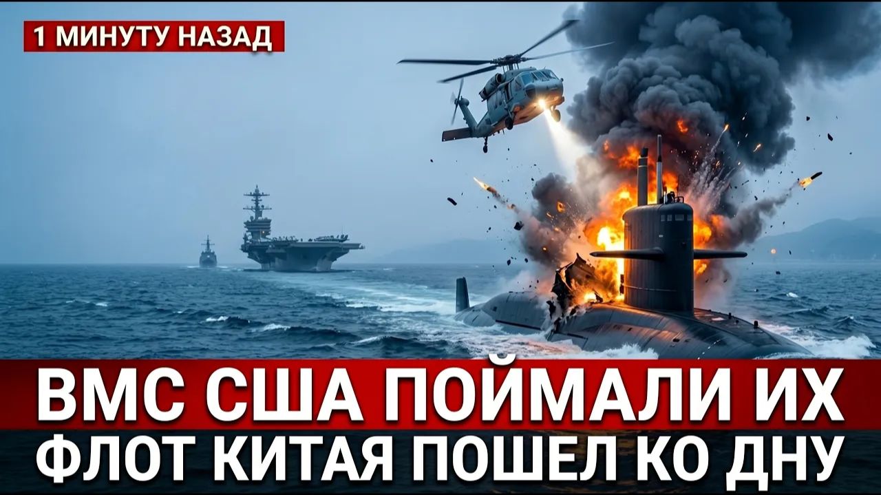 Китайские подлодки пошли на авианосец США и совершили роковую ошибку смотреть онлайн