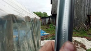 Собрал первый раз теплицу покрытую плёнкой Светлица!