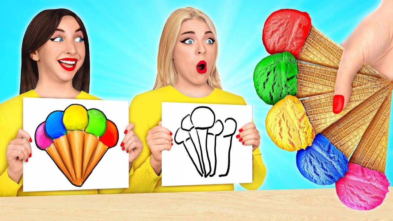 Кто лучше нарисует предмет, получит его # Лайфхаки для рисования от Multi DO Challenge смотреть онлайн