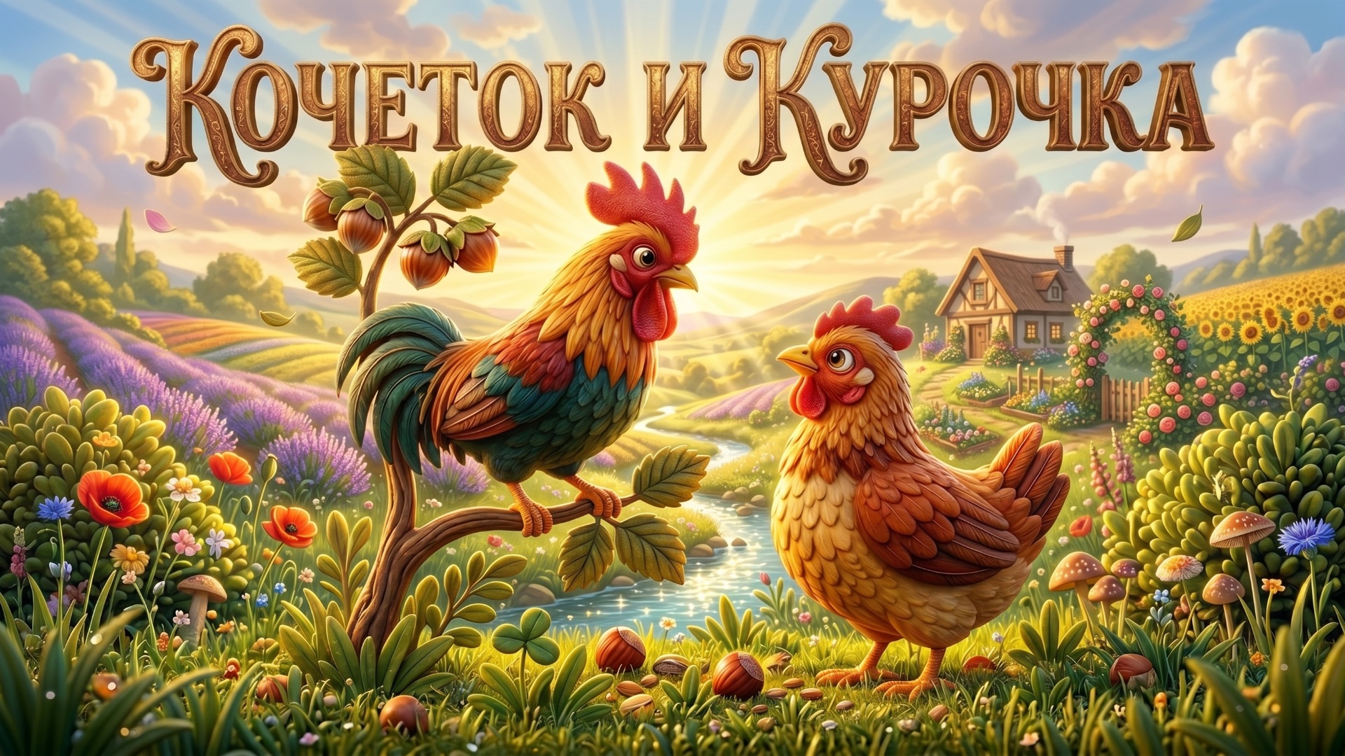 Кочеток и курочка - Русская народная сказка | Сказка для детей | Добрые сказки | Слушать аудиосказки