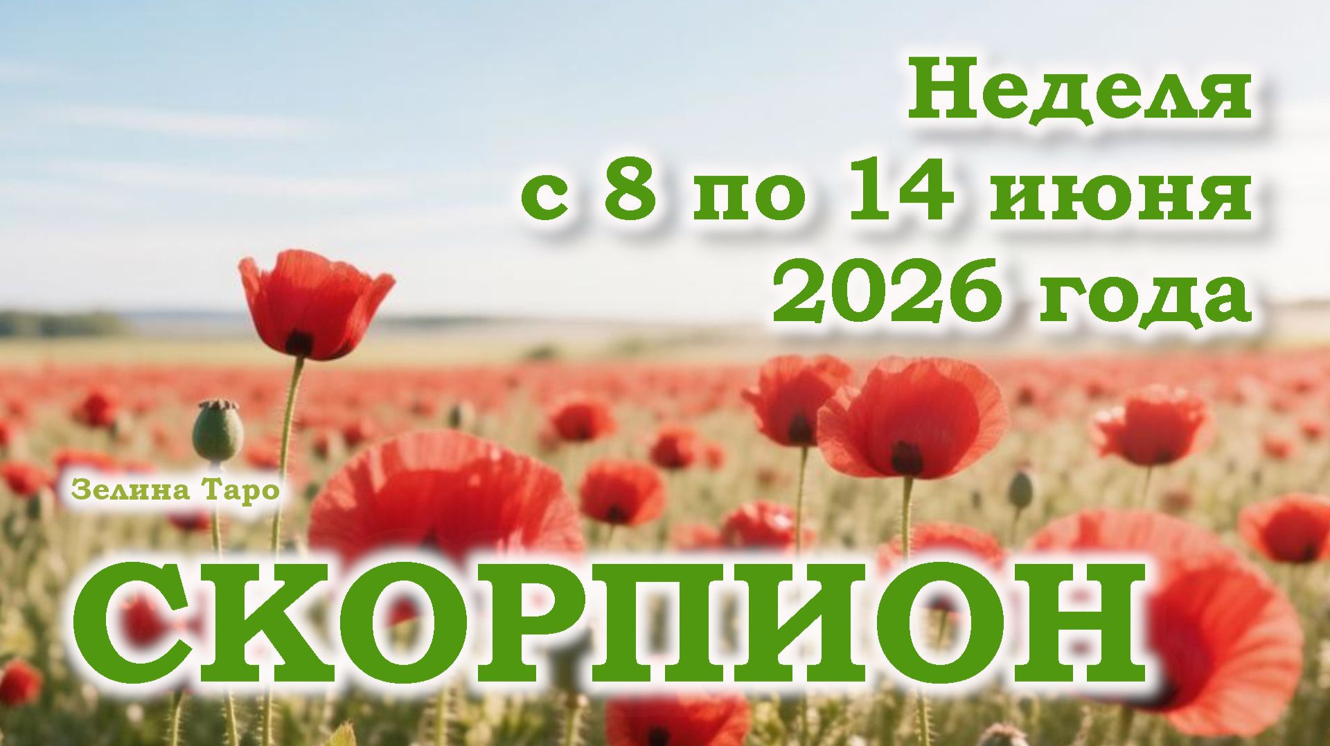 СКОРПИОН | ТАРО прогноз на неделю с 8 по 14 июня 2026 года