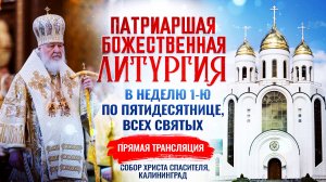 🕊 Божественная литургия в Неделю 1-ю по Пятидесятнице, Всех Святых