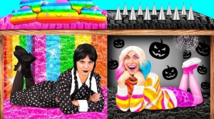 Секретные Домики под Кроватью с Уэнсдей Аддамс # Смешные Моменты от Fun Teen