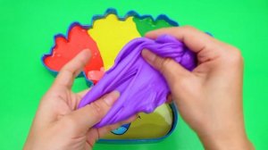 Залипательный АСМР Делаем Радужную Ванну из бусин, слаймов и глины!  ASMR Slime