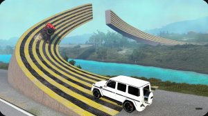 Автомобили против моста с изогнутой рампой — BeamNG Drive — 🔥 ULTIMATE Edition: Компиляция