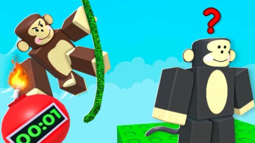 обзор игры Monkey bomb teg roblox/роблокс смотреть онлайн