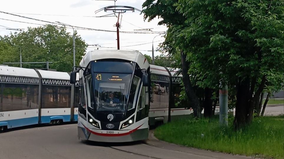 100-ый трамвай Витязь-М на маршруте №43 (рейс в депо) - 05.06.2026. Первая поездка на нём смотреть онлайн