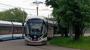 100-ый трамвай Витязь-М на маршруте №43 (рейс в депо) - 05.06.2026. Первая поездка на нём