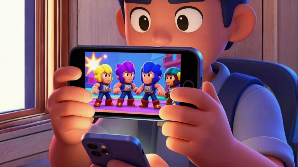 Играю не настоящий brawl stars 🤩