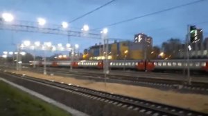Электропоезд ЭД4М сообщением Москва-Курская- Петушки