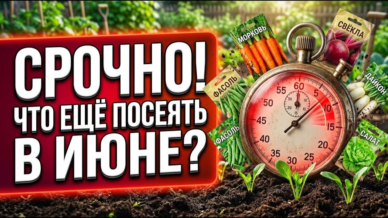 Посеете сейчас — соберёте ВТОРОЙ УРОЖАЙ! Главный июньский секрет огорода