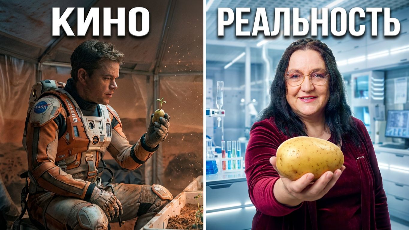 Картошка на МАРСЕ: Можно ли выжить на ядовитой почве? | МАРСИАНИН: Реальность или Миф? смотреть онлайн