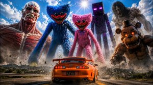 СУПРА ПРОТИВ 10 ГИГАНТСКИХ МОНСТРОВ! #11 ЭРЕН ЙЕГЕР, ФРЕДДИ ФНАФ И ХАГГИ ВАГГИ