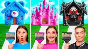 Домики Одного Цвета Челлендж # Лайфхаки для Родителей от Fun Teen