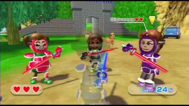 Wii Sports Resort Фехтование Противостояние Этапы 19-20
