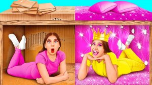 Секретный Домик Под Кроватью # Богатая vs Бедная Смешные Моменты от TeenTeam Challenge